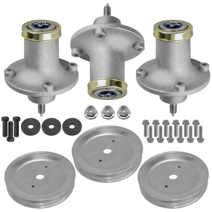 Spindle and Pulley Replacement for Husqvarna Dixon 48 52 inch (2000–2000)