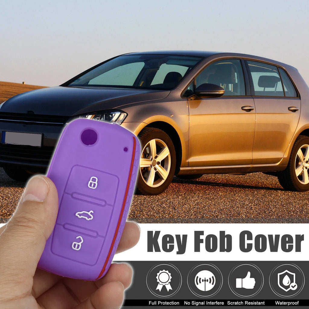 Silicone Key Fob Shell Replacement 2 Pcs for Volkswagen CC (2010–2016)