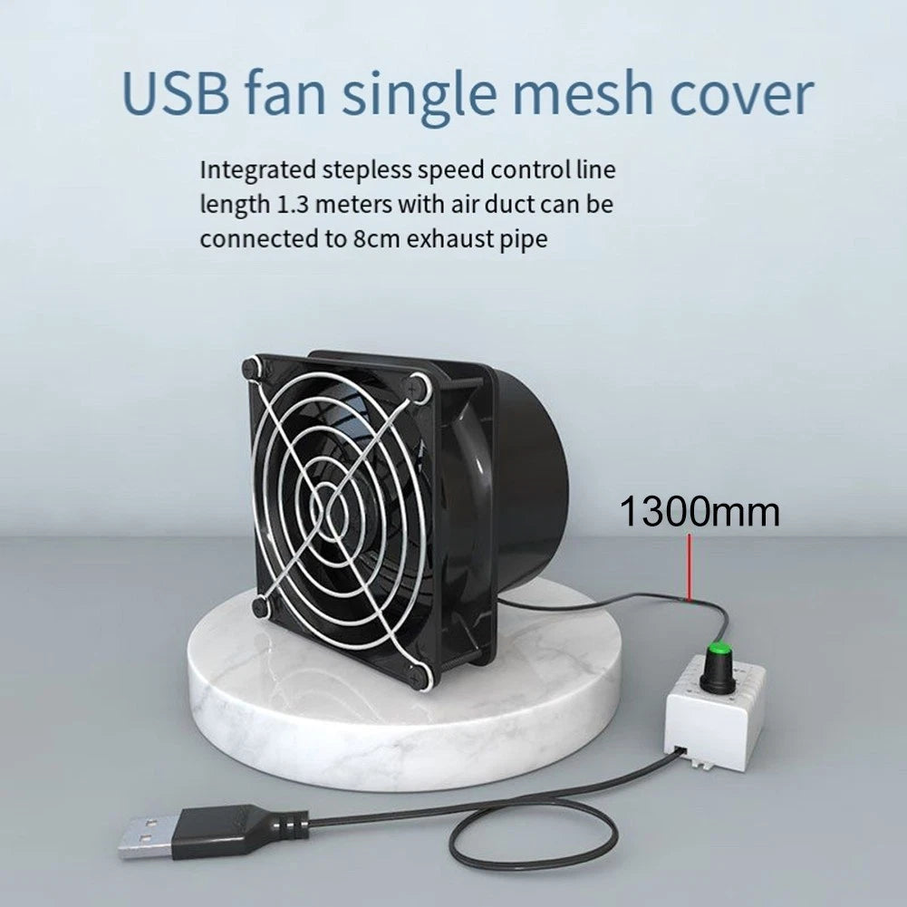 USB Range Hood with Flexible Speed Control for Universal Fit