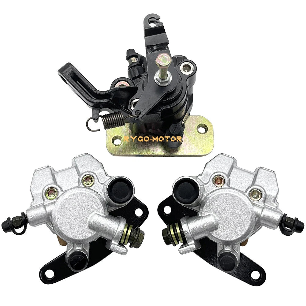 Front Rear Brake Calipers W/Pads for Honda TRX250X FourTrax 250 (1987–1992)