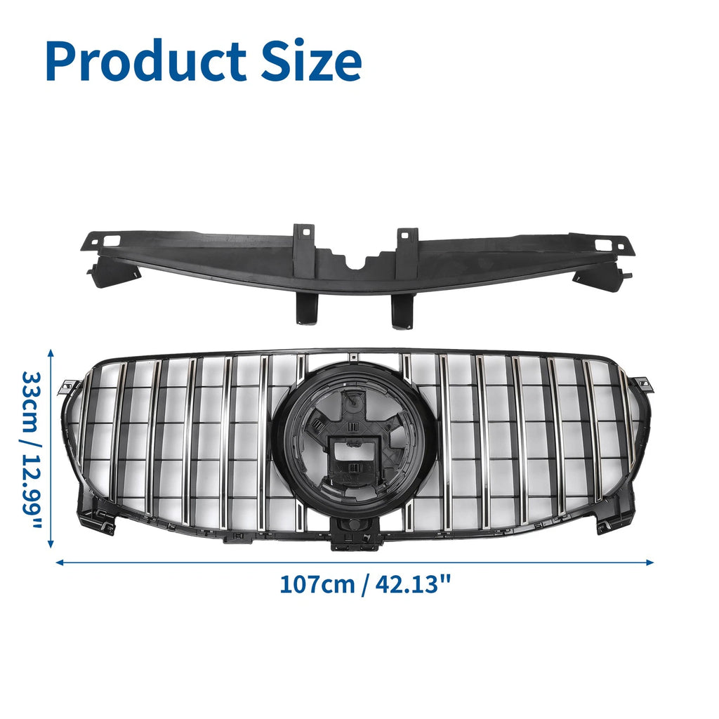Front Upper Bumper Grille Grill Replacement for Mercedes-Benz GLE580 (2022–2022)