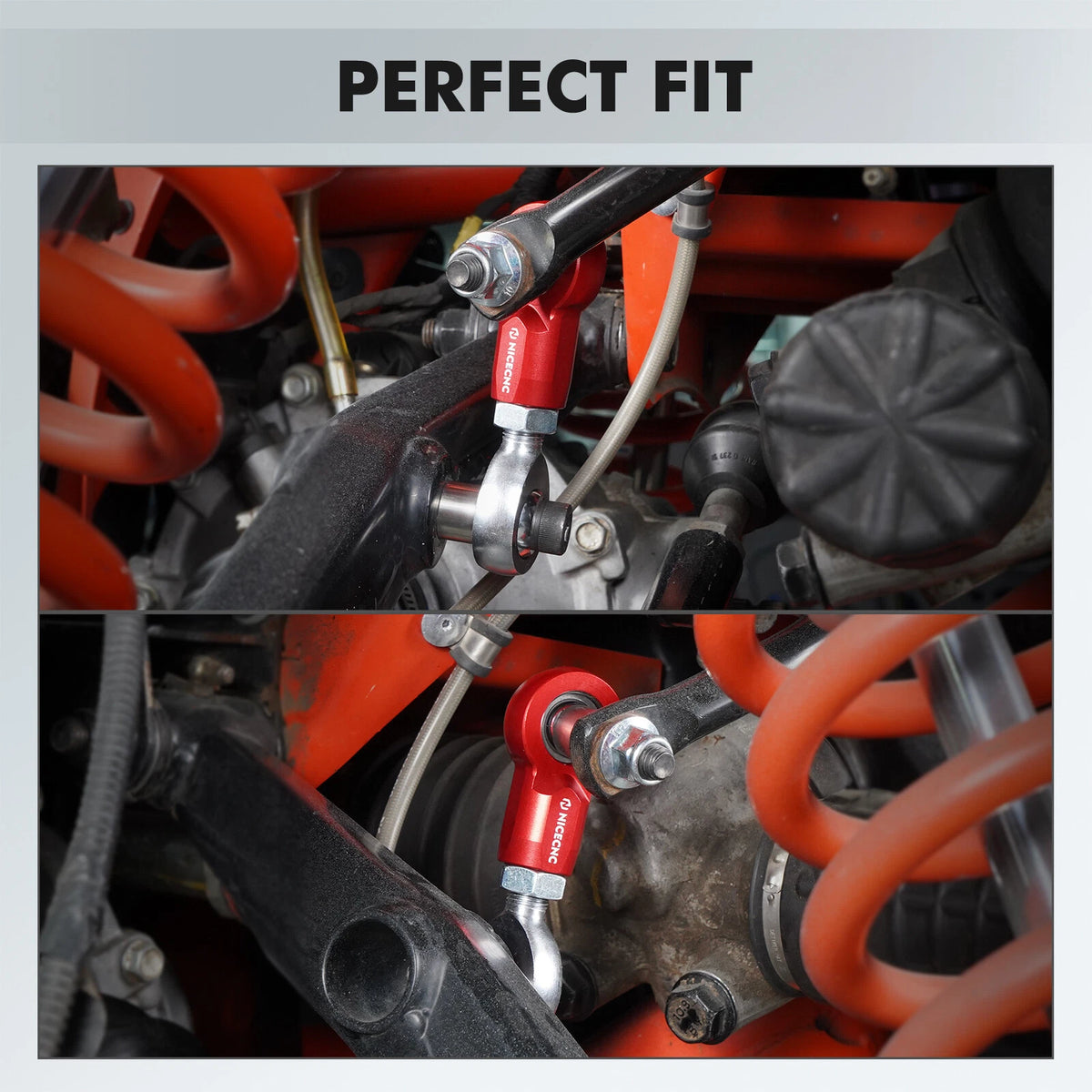 Front & Rear Sway Bar Stabilizer Link Kit for Can-Am Maverick X3 Turbo (2017–2018)