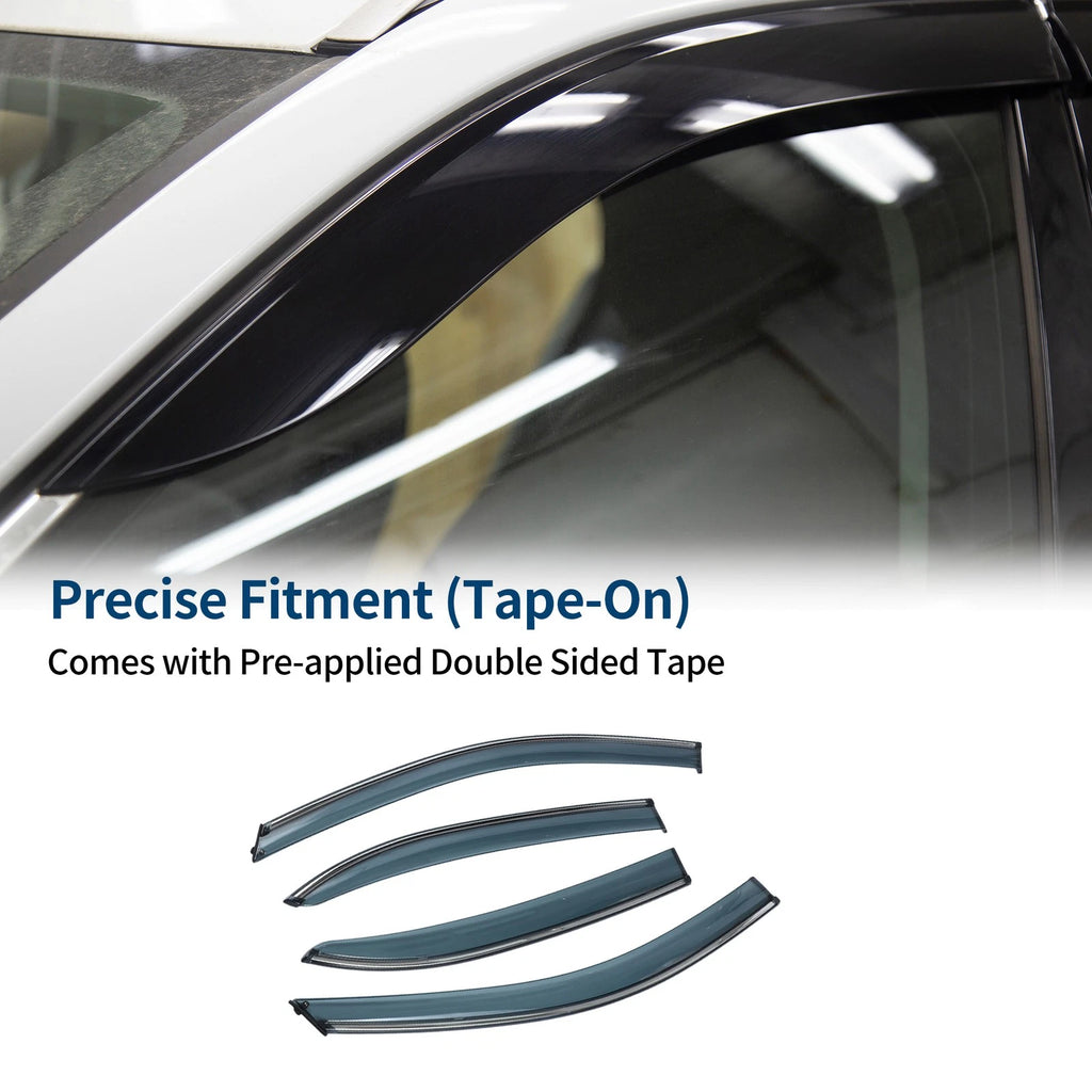 Car Window Deflectors Side Vent Visors for Volkswagen Jetta (2011–2018)