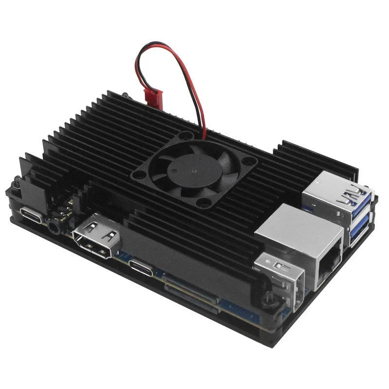 Active Passive Cooling Case for Orange Pi 5 5B (2023) Aluminum Alloy