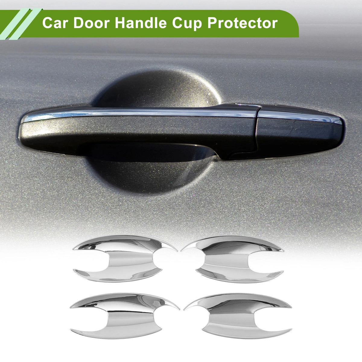 Car Door Handle Cup Protector for BMW X3 2022–2023 Chrome Silver Set of 4
