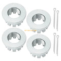 Set of 4 Rear Axle Nuts W/Pin for Honda TRX350 Rancher 350 (2000–2006)