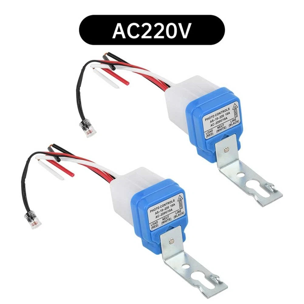 2PC Twilight Switch Sensor for Outdoor Street Lighting (220V)
