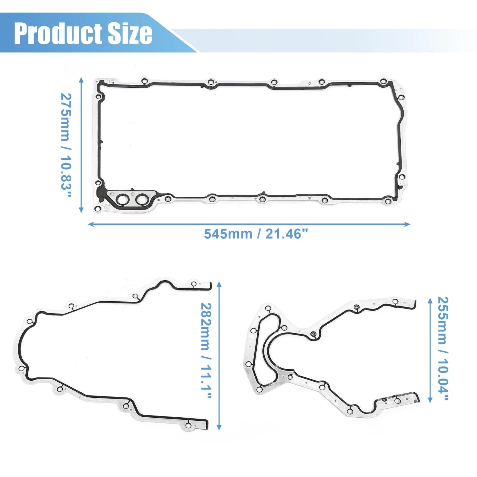 Engine Lower Gasket Set Replacement for Chevy Silverado 4.8L 5.3L 5.7L (1999–2013)