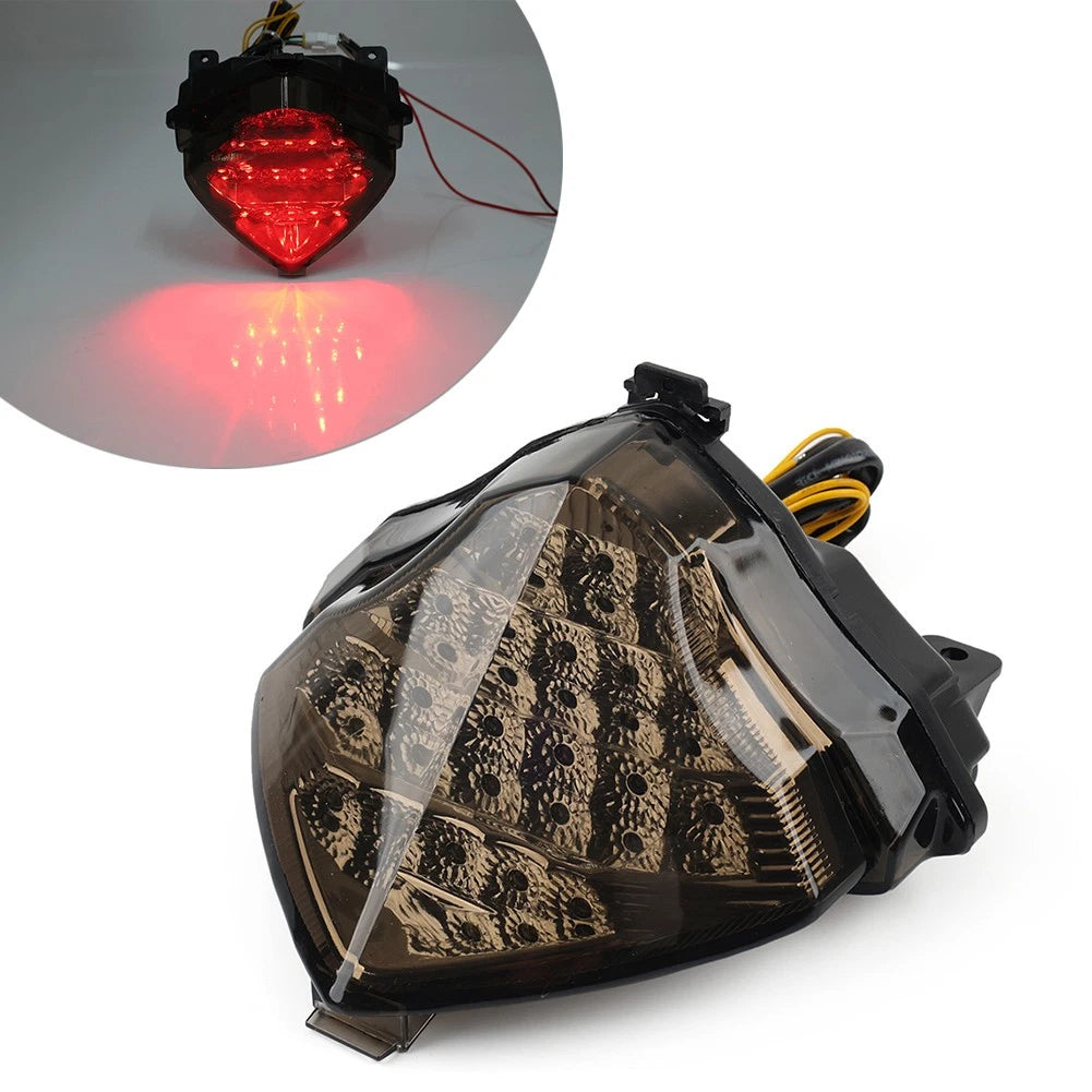 LED Tail Lights for Yamaha YZF R1 (2004–2006) - Integrated Brake Turn Signal, Smoke