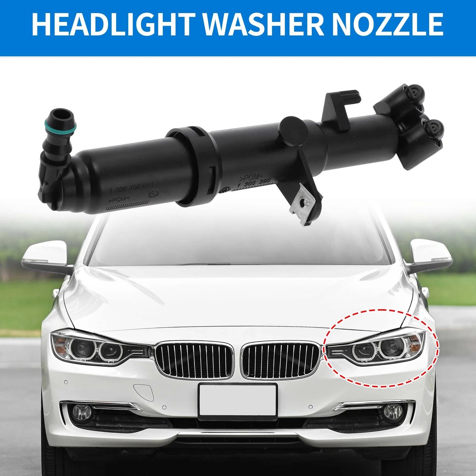 Headlight Washer Nozzle Front Left Side for Mercedes-Benz S350 (2014–2018)