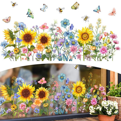 Sunflower Wall Sticker for Furniture Decoration
