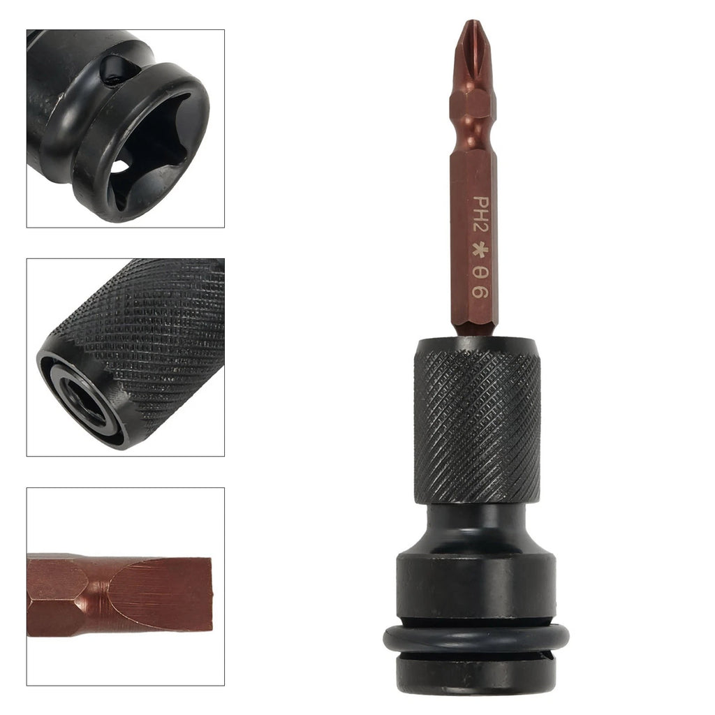 Socket Adapter for Screwdriver (65mm, PH2)