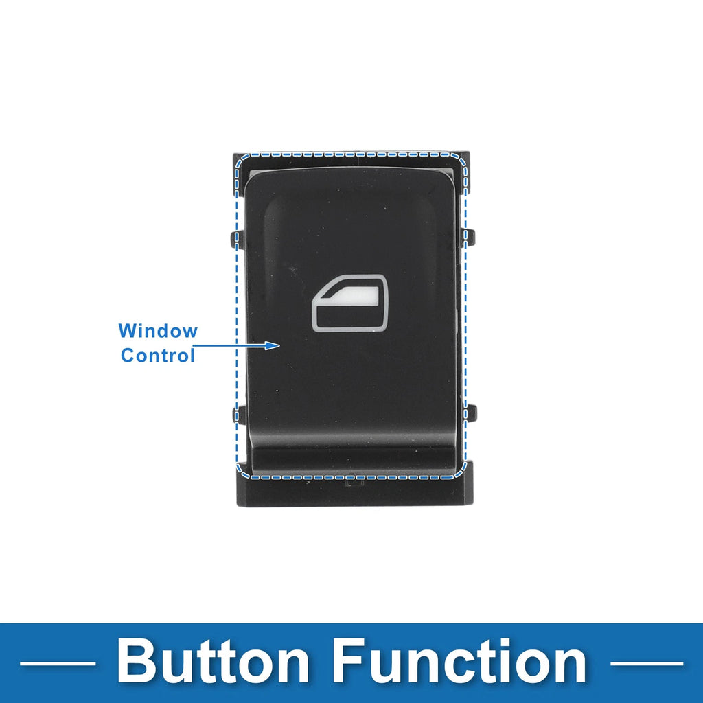 Passenger Side Power Window Switch for Volkswagen Sagitar (2010–2018)