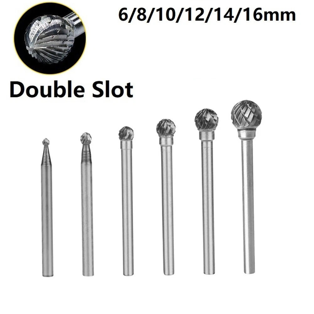 12mm Silver Double Groove Rotary Routing Tool for Chamfering