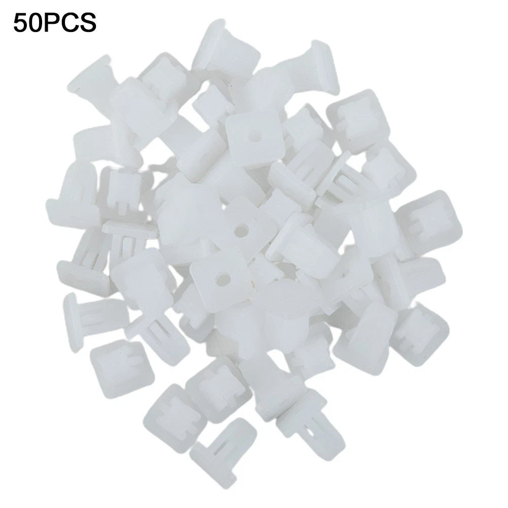 50pcs Square Plastic Rivets for Car Bumper Clips (UK)