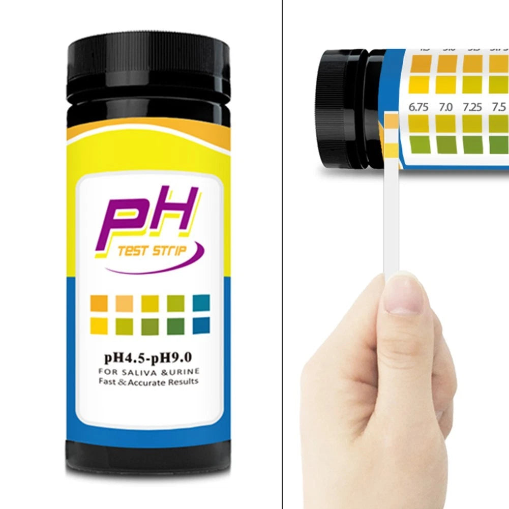 100 pcs pH Testing Strips for Various Substances (4-9 Range)