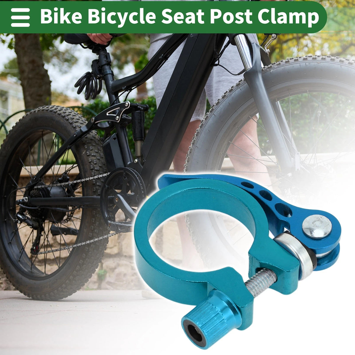 34.9mm Aluminum Alloy Seat Post Clamp for Bike Bicycle