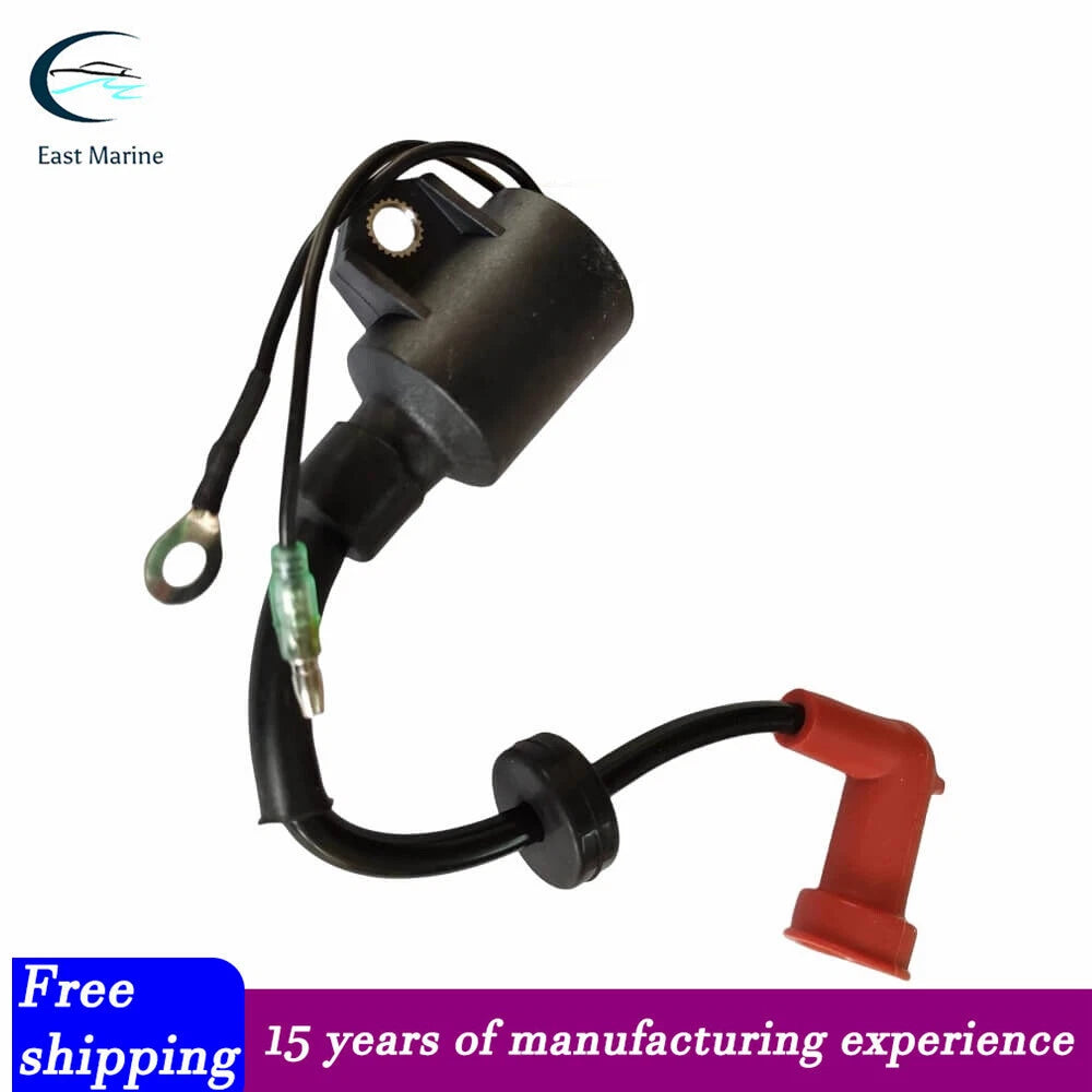 Ignition Coil for Yamaha 9.9hp 15hp 2-Stroke Outboard 1996-2006 63V-85570-00
