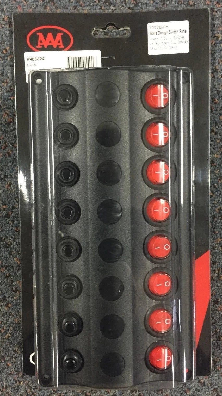 8 Switch Panel LED with Circuit Breakers for Boat Caravan Marine (IP65)