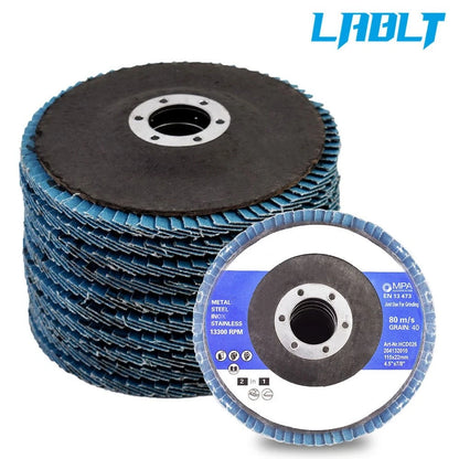 50Pcs 4.5" T29 40 Grit Zirconia Flap Disc for Automotive Grinding