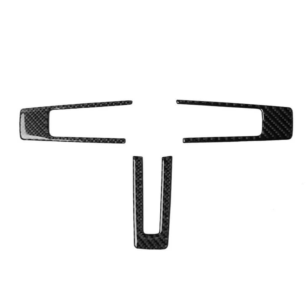 Carbon Fiber Steering Wheel Trim for Ford Mustang (2009–2013)