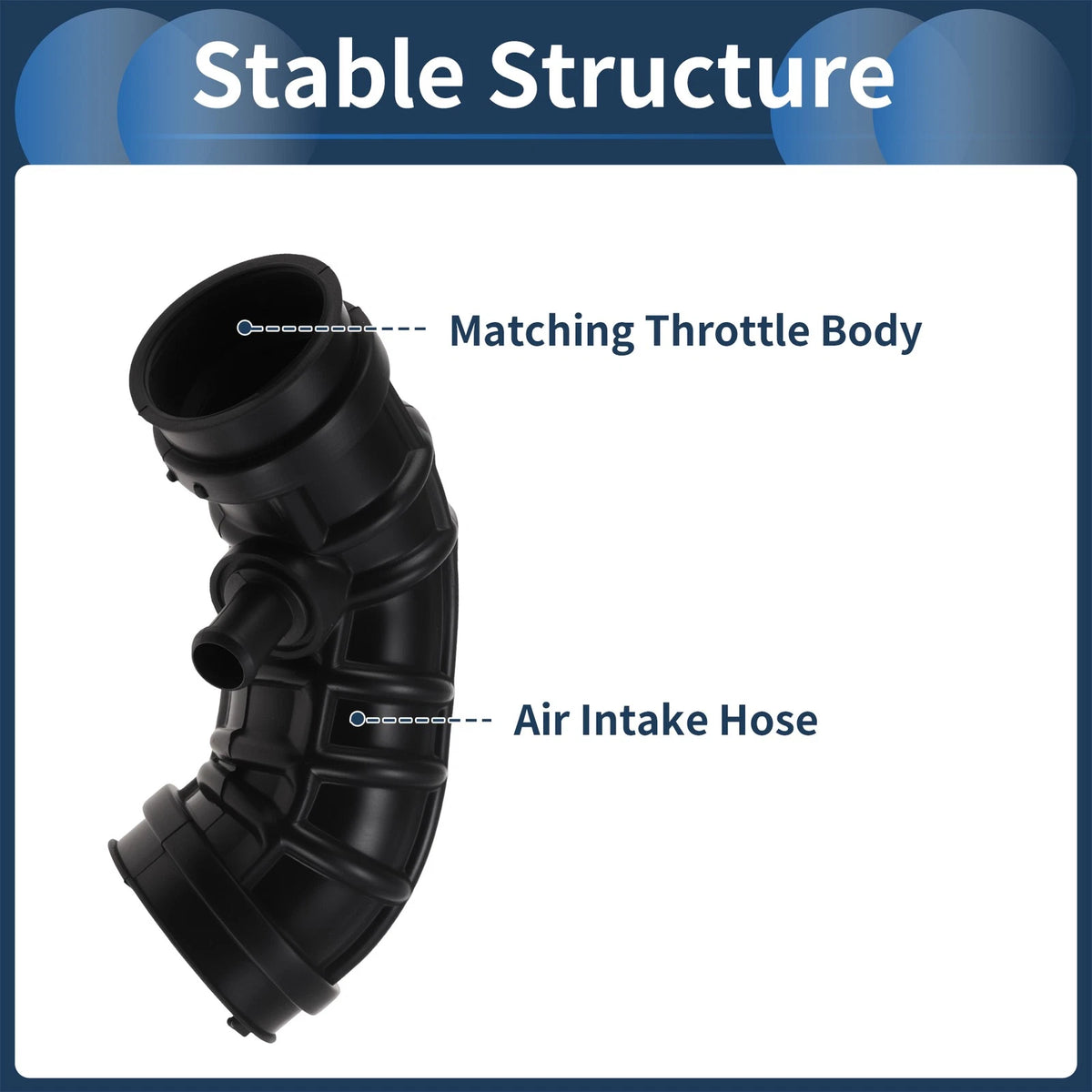 Engine Air Intake Hose for Chevrolet Captiva 2.0 Diesel 2006–2023 Rubber