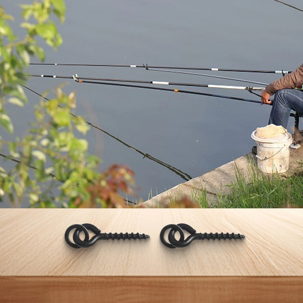 Fishing Bait Screws 15mm Black for Universal Use (No Specific Year)