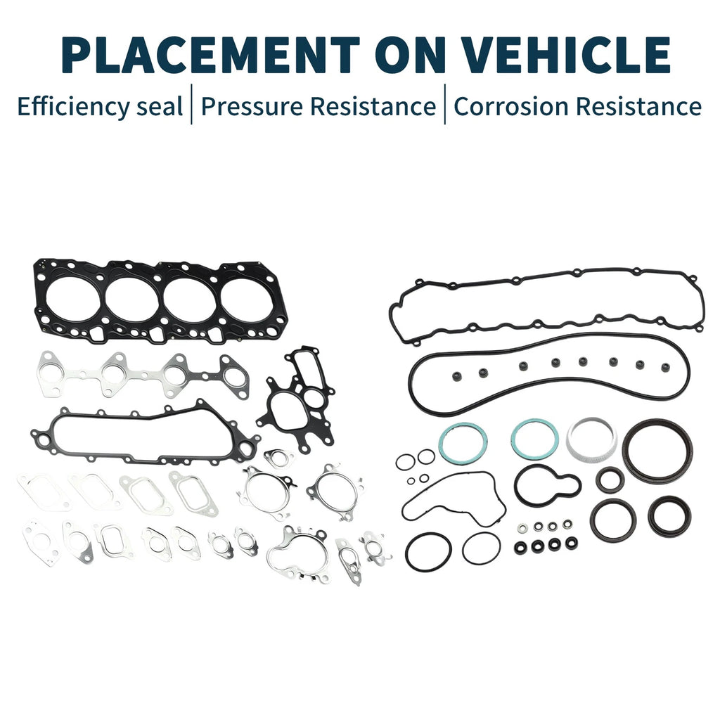 Cylinder Head Gasket Kit Replacement for Toyota 1KZ (2001–2006)