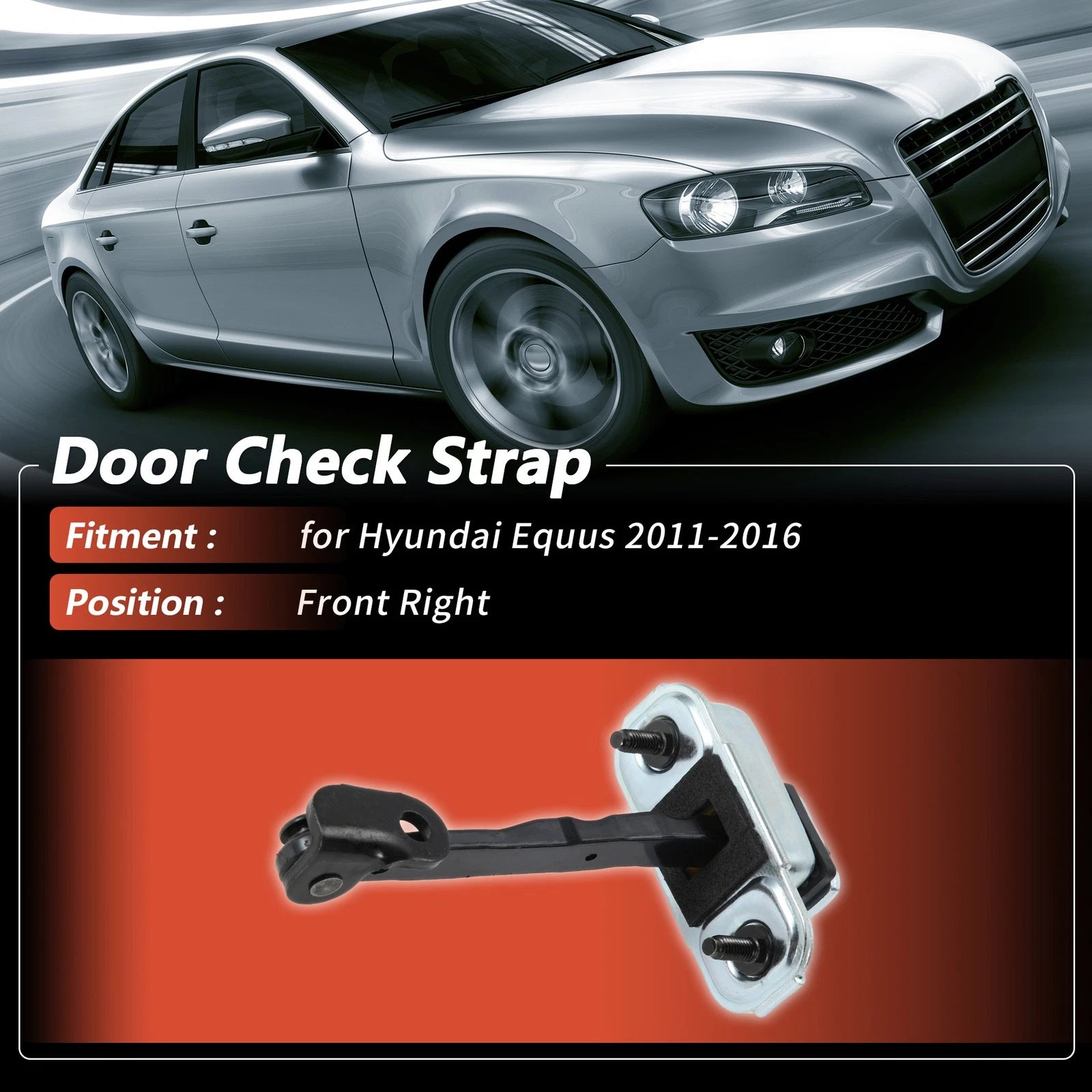 Door Check Strap Front Right OEM Replacement for Hyundai Equus (2011–2016)