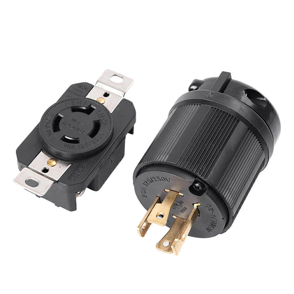 NEMA L14-20P L14-20R 20A 125/250V Plug Connector for Generator Cord 581