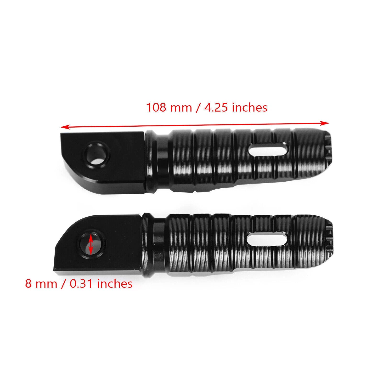 Rear Footrests Foot Pegs for Triumph Street Scrambler 900, Bonneville T100, T120 (2016–2023)