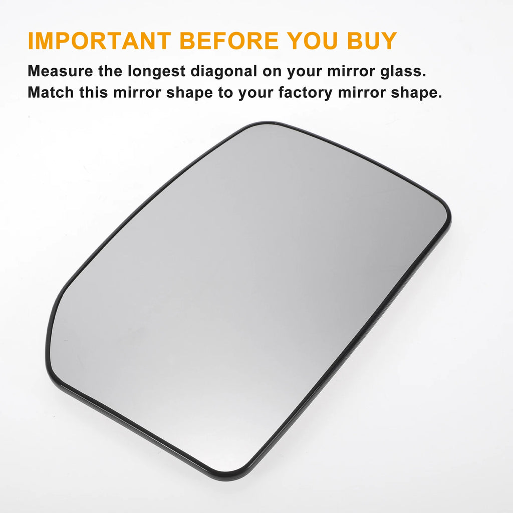 Right Upper Side Heated Convex Mirror Glass for Ford Transit MK6 MK7 (2000–2013)