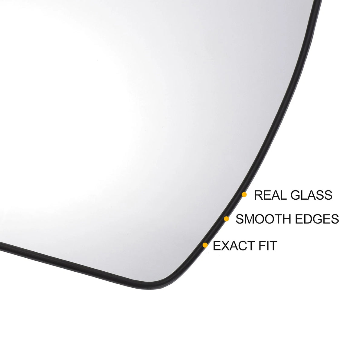 Left Side White Mirror Glass with Back Non-Heated for Hyundai Tucson (2022–2024)