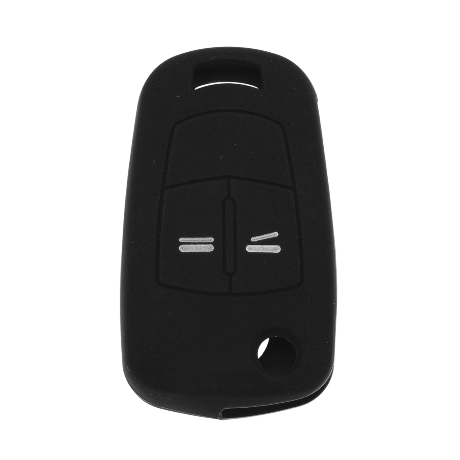 Black Silicone Key Case for Opel Corsa D (2006–2014) - 2 Buttons