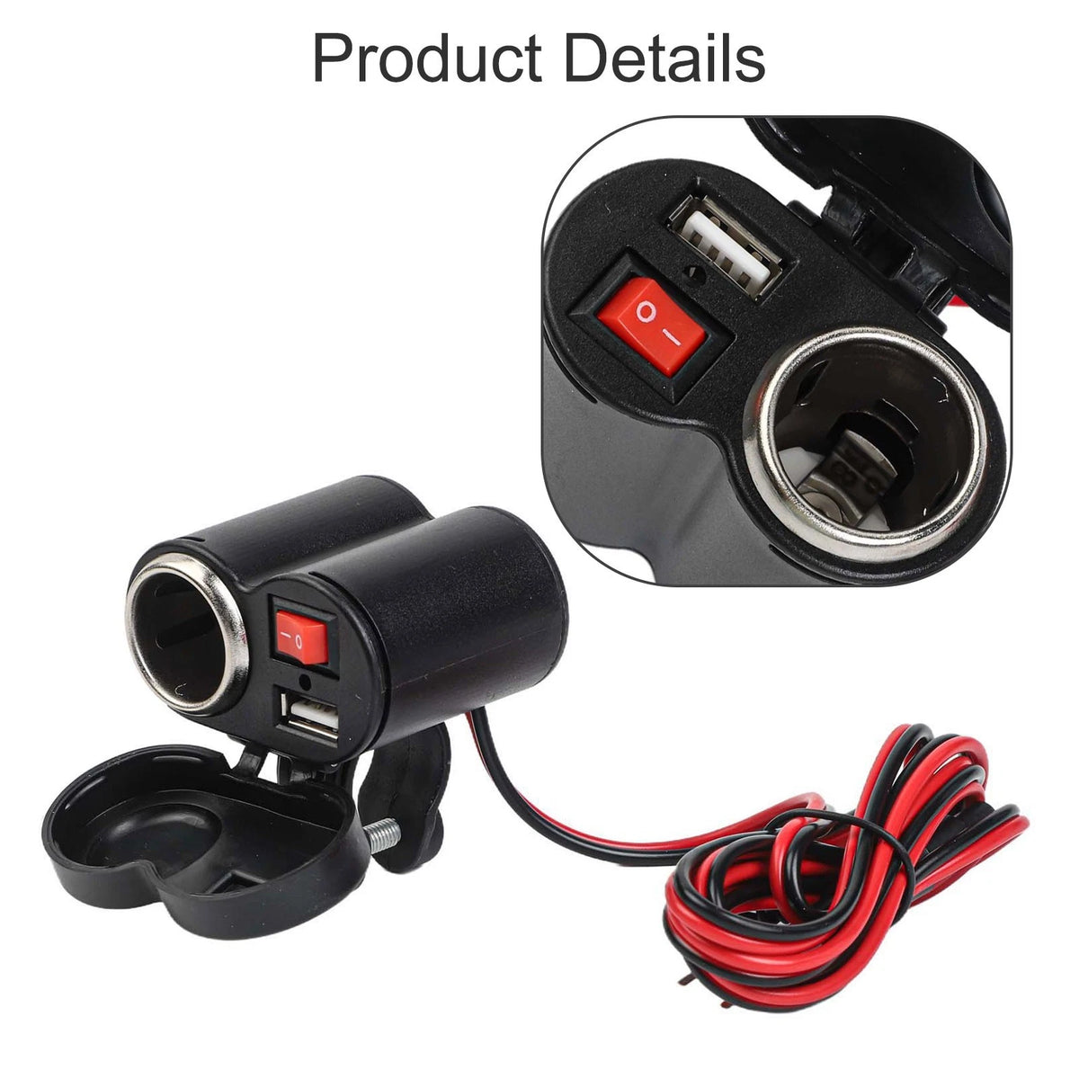 Motorcycle Mobile Phone Charger for Most Motorcycles (Universal Fit)