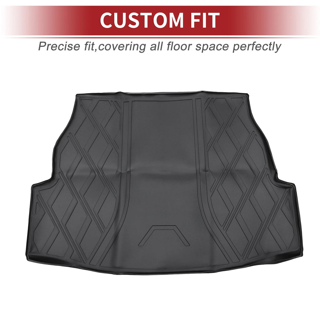 Cargo Liner Rear Trunk Mat TPE for Toyota RAV4 2019–2024 Diamond Pattern