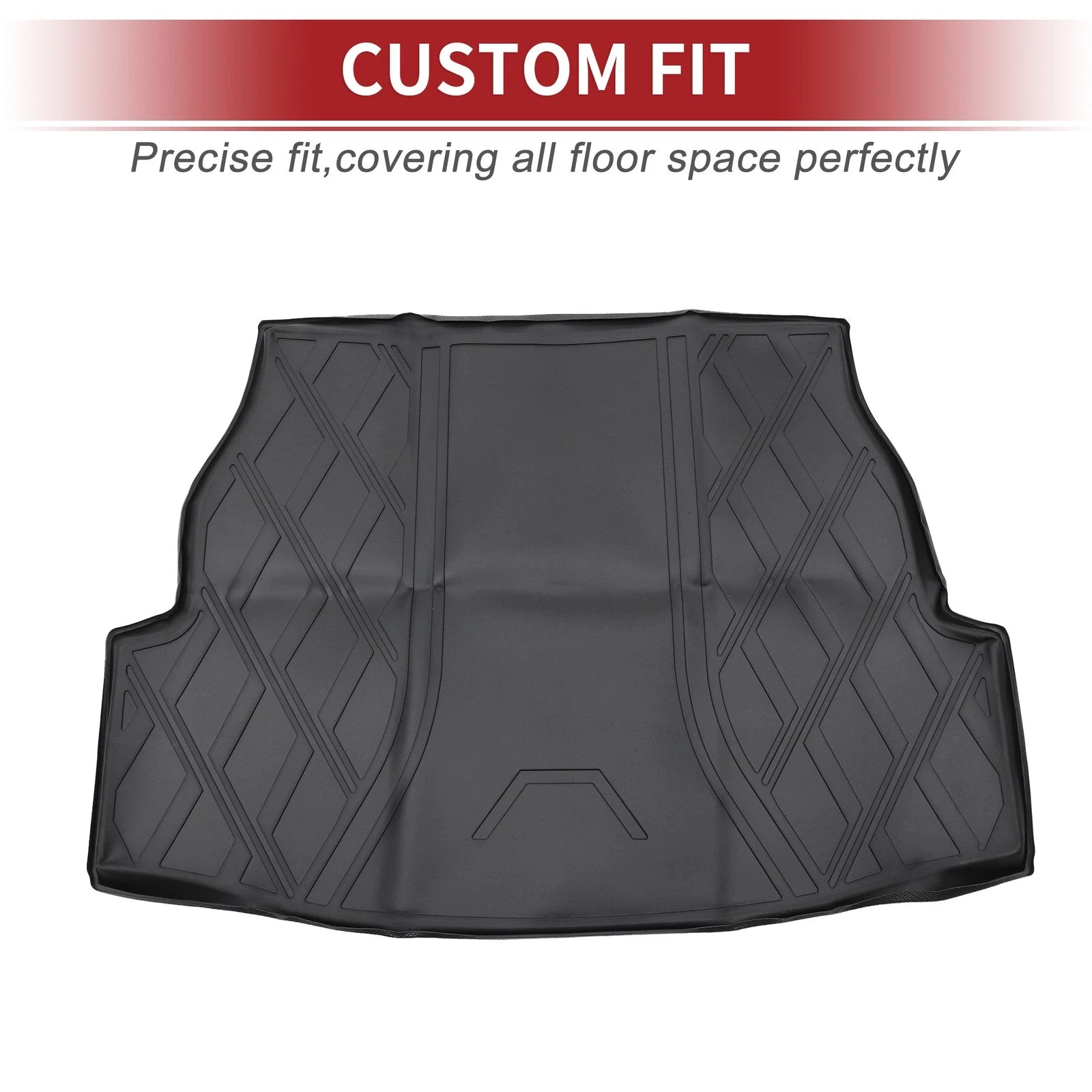 Cargo Liner Rear Trunk Mat TPE for Toyota RAV4 2019–2024 Diamond Pattern