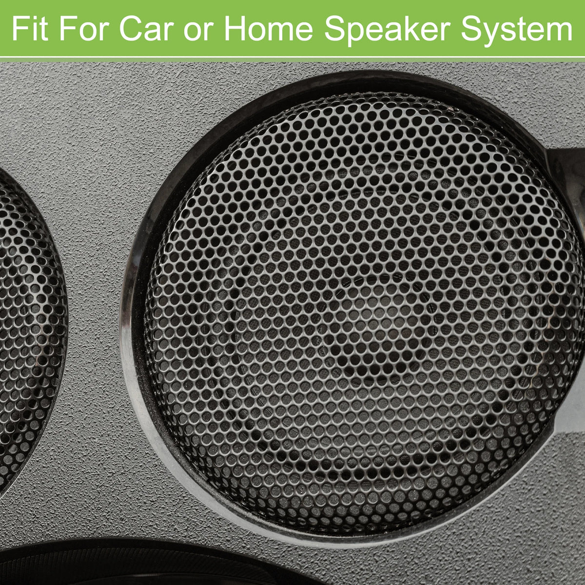 6.5" Steel Speaker Mesh Grille for Car Subwoofer (173mm x 6.5mm) Black