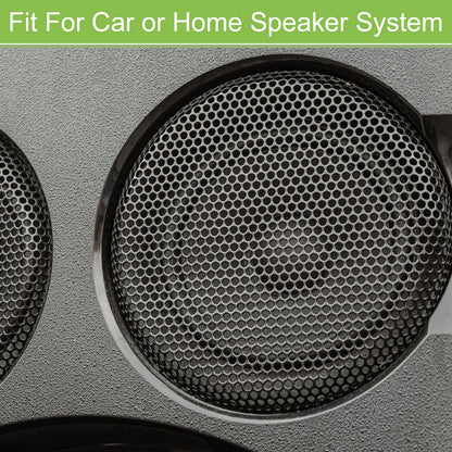 6.5" Steel Speaker Mesh Grille for Car Subwoofer (173mm x 6.5mm) Black