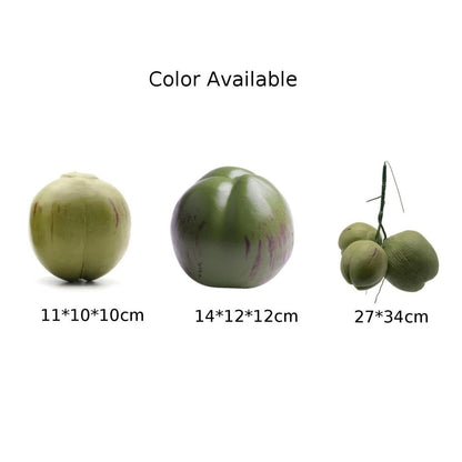 Set of 4 Artificial Fruit Ornaments for Farmhouse Decor