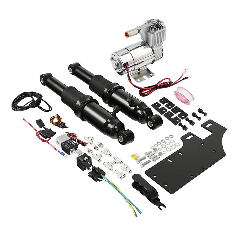 Rear Air Ride Suspension for Harley Touring Bagger Road King Glide (1994–2024)