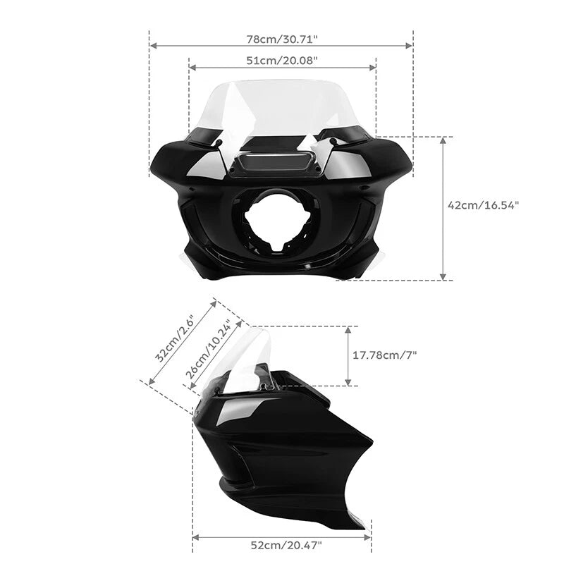 Headlight Fairing Windshield Lower Support Bracket for Harley Low Rider (2022–2023)