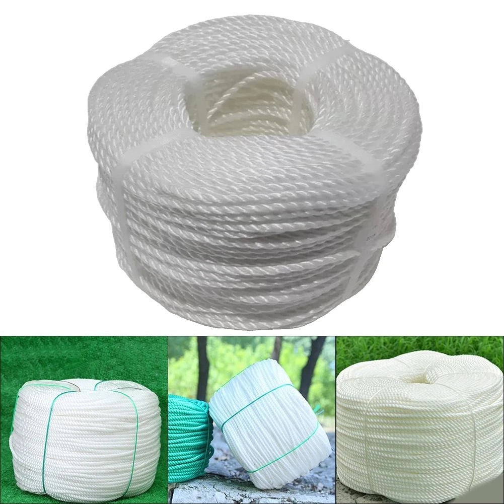 High Strength White Poly Rope for Agriculture Sailing Outdoor Activities