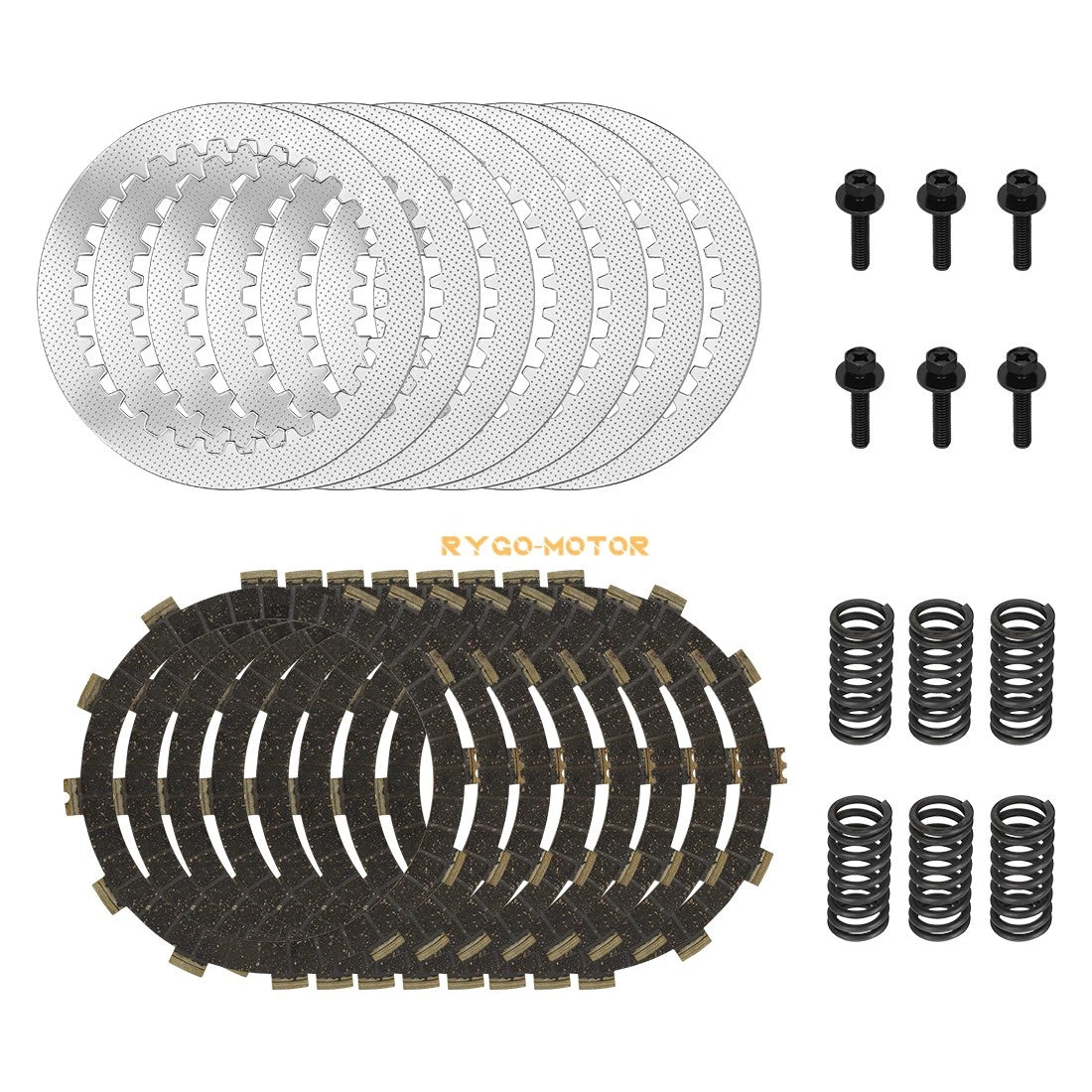 Clutch Friction Steel Plates & Springs Bolts Kit for Yamaha YZ250 (2002–2024)