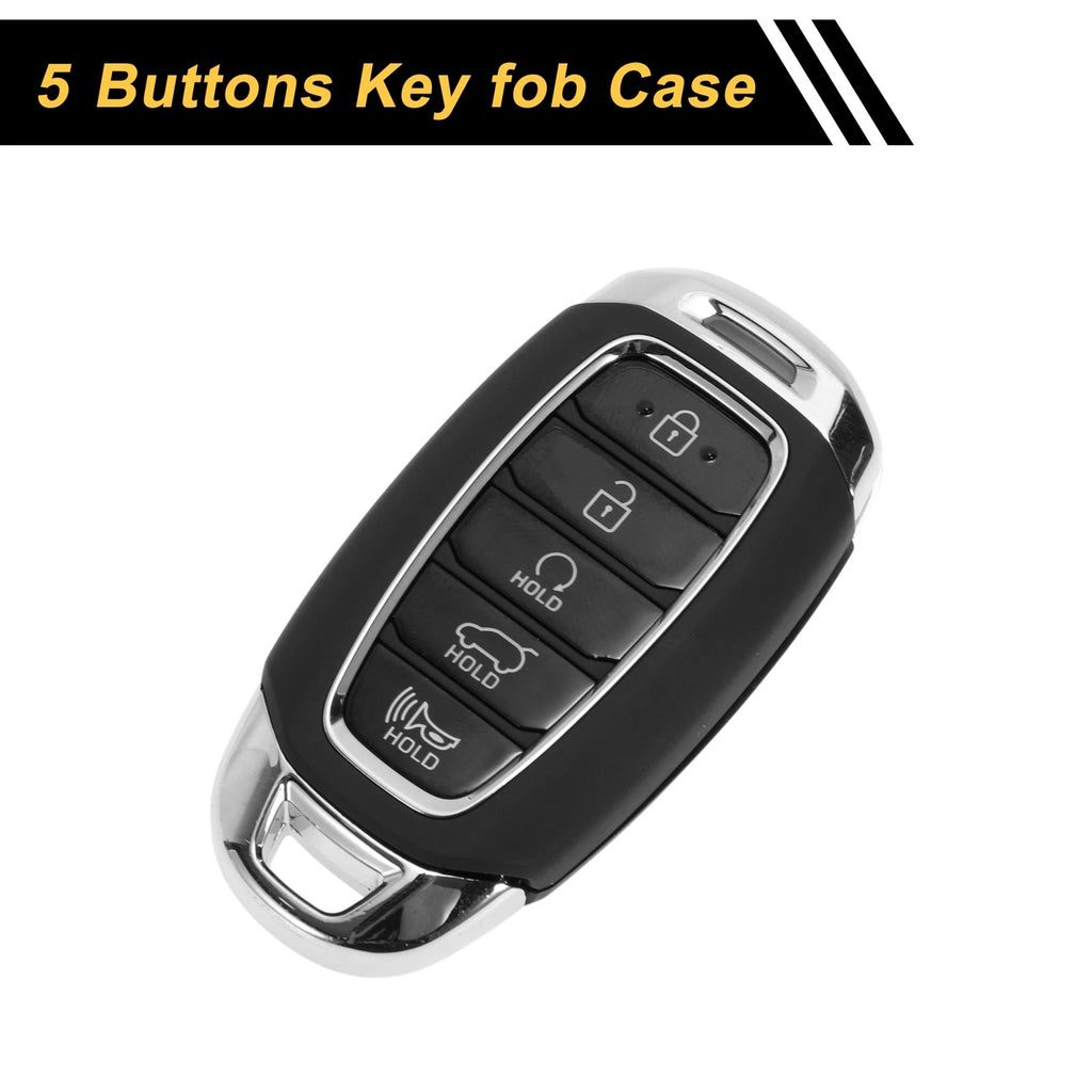 Key Fob Shell Case 4 Button Replacement for Hyundai Palisade (2020–2022)