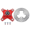 Front Red Wheel Hub & Brake Disc for Honda TRX250X (2009–2020), TRX400X (2009, 2012–2014)