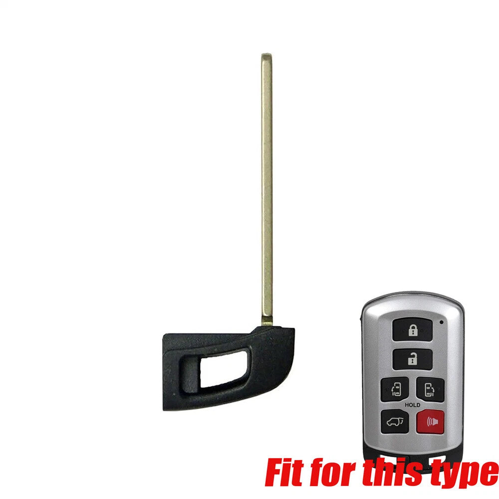 1x Uncut Remote Emergency Key Replacement for Toyota Sienna (2011–2019)