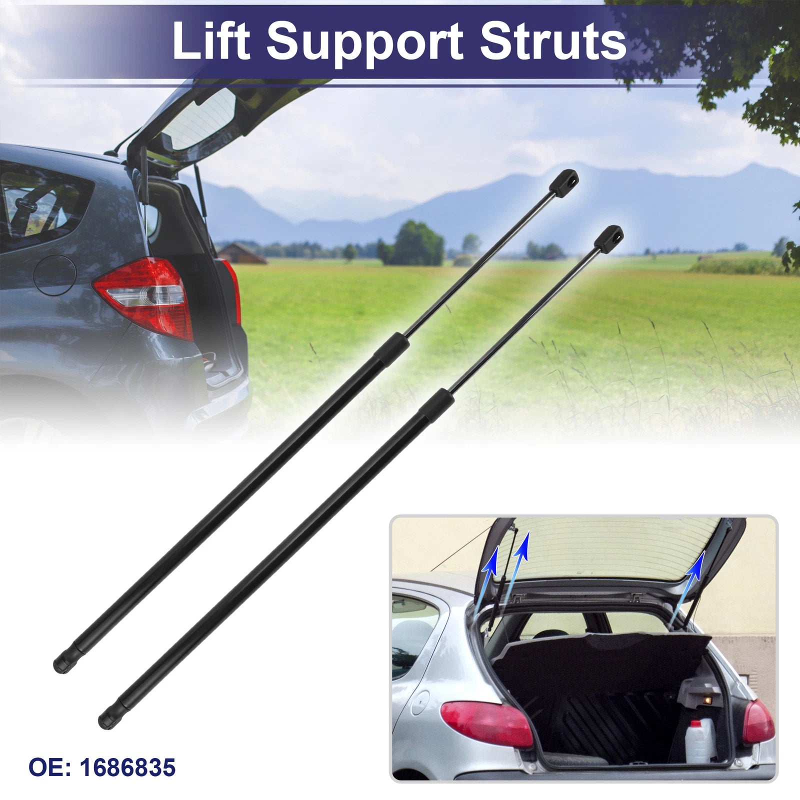2X Rear Hatch Lift Support Struts No.1686835 for Ford C-Max (2013–2016)