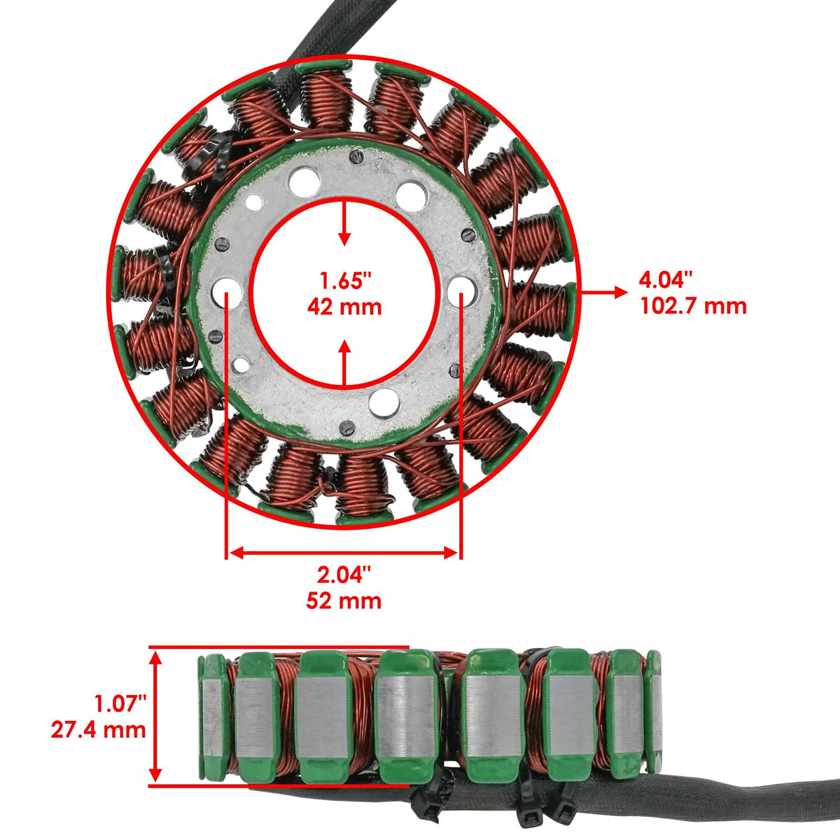 Stator and Gasket OEM Replacement for Suzuki VZ800 Marauder (1997–2004)
