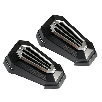 2X Handguard Shield Deflector for Honda Harley (Universal) Black Silver